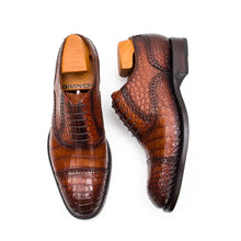 Load image into Gallery viewer, Goodyear welted alligator Oxford shoes