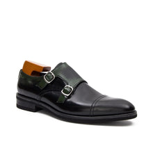 Load image into Gallery viewer, Goodyear Premium Double Monk Strap Shoes Green