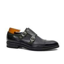 Load image into Gallery viewer, Goodyear Premium Double Monk Strap Shoes Green