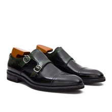 Load image into Gallery viewer, Goodyear Premium Double Monk Strap Shoes Green