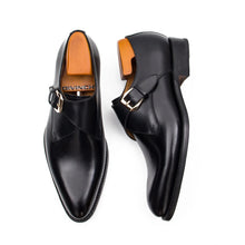 Load image into Gallery viewer, Goodyear Welted Calfskin Monk Strap Shoes