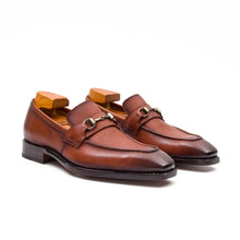 Load image into Gallery viewer, Goodyear Brown leather loafer with horsebit