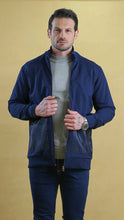 Load image into Gallery viewer, The Quarter-Panel Tech Sweater (Navy)