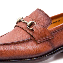 Load image into Gallery viewer, Goodyear Brown leather loafer with horsebit