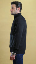 Load image into Gallery viewer, The Quarter-Panel Tech Sweater (Black)