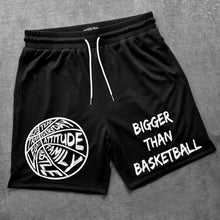Load image into Gallery viewer, Bigger Than Basketball - Shorts - Black
