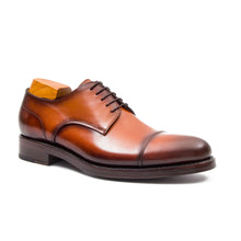 Load image into Gallery viewer, Handmade Derby Shoes Brown Leather
