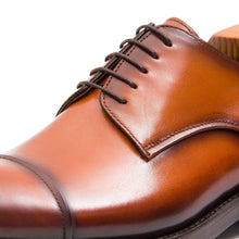 Load image into Gallery viewer, Handmade Derby Shoes Brown Leather