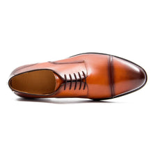 Load image into Gallery viewer, Handmade Derby Shoes Brown Leather