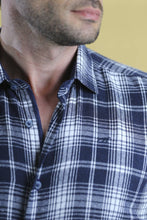 Load image into Gallery viewer, The Woodsman Shirt (The Navy Plaid)
