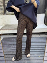 Load image into Gallery viewer, High-end Loose Soft Leopard Print Pants