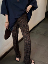 Load image into Gallery viewer, High-end Loose Soft Leopard Print Pants