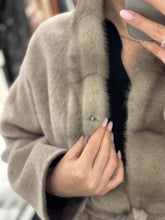 Load image into Gallery viewer, ⇆ Reversible Genuine Mink Fur Virgin Wool Coat