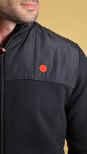 Load image into Gallery viewer, The Quarter-Panel Tech Sweater (black)