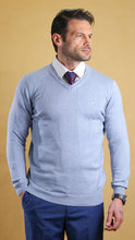 Load image into Gallery viewer, The Caravan v neck (Powder Blue)
