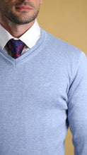 Load image into Gallery viewer, The Caravan v neck (Powder Blue)