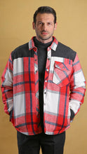 Load image into Gallery viewer, The Wanderer Shacket (Crimson Plaid)