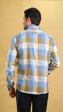 Load image into Gallery viewer, The Woodsman Shirt(Blue&Pea Plaid)