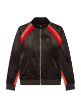 Load image into Gallery viewer, Banda Velour Track Jacket- Mulch