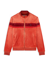 Load image into Gallery viewer, Damarindo Velour Track Jacket- Hot Sauce