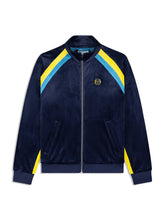 Load image into Gallery viewer, Banda Velour Track Jacket- Maritime Blue