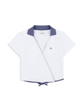 Load image into Gallery viewer, Agata Wrap Polo- Brilliant White