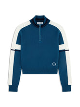 Load image into Gallery viewer, Nota Knit Quarter Zip- Mykonos Blue