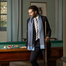 Load image into Gallery viewer, Appia - Reversible Silk Scarf - Blue