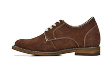 Load image into Gallery viewer, CALTO - J1313 - 3 Inches Taller (Terracotta Brown) - Business Casual Leather Derbies