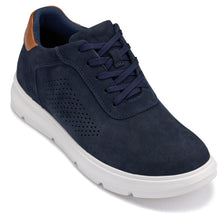 Load image into Gallery viewer, CALTO - J1582 - 2.6 Inches Taller (Nubuck Navy) - Lightweight Casual Walkers