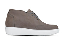 Load image into Gallery viewer, CALTO - J1771 - 3.2 Inches Taller (Grey) - Casual Chunky Sole Boots – Soft Pebble Grain Nubuck Leather