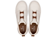 Load image into Gallery viewer, CALTO - J1933 - 2.6 Inches Taller (Off-White) - Slip-On Snoafers