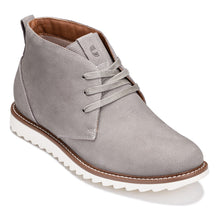 Load image into Gallery viewer, CALTO - J2192 - 2.6 Inches Taller (Grey/White Sole) - Nubuck Chukka Boots