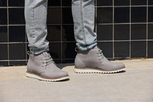 Load image into Gallery viewer, CALTO - J2192 - 2.6 Inches Taller (Grey/White Sole) - Nubuck Chukka Boots