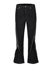 Load image into Gallery viewer, DIAMOND ZIP FLARE DENIM