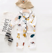 Load image into Gallery viewer, IENENS Girls' Long-Sleeved Pajama Set (Ages 1-4) - # BAAA81810022