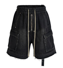 Load image into Gallery viewer, NOIR DRAWSTRING DENIM CARGO