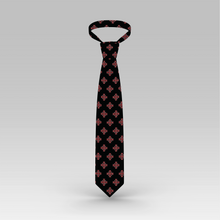 Load image into Gallery viewer, Extra Long Red Jerusalem Cross with White Accents Necktie
