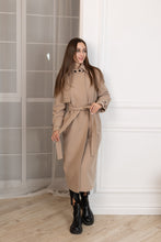 Load image into Gallery viewer, Wool Blend Slimtex Insulated Belted Coat