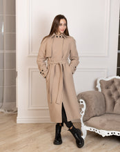 Load image into Gallery viewer, Wool Blend Slimtex Insulated Belted Coat