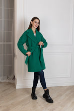 Load image into Gallery viewer, Amber Wool Cashmere Tailored Coat
