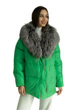 Load image into Gallery viewer, Genuine Silver Fox Down Fill Jacket