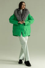 Load image into Gallery viewer, Genuine Silver Fox Down Fill Jacket