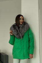Load image into Gallery viewer, Genuine Silver Fox Down Fill Jacket
