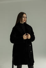 Load image into Gallery viewer, Genuine Shearling Merino Lamb Leather Coat by Punto Leather