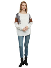 Load image into Gallery viewer, Leopard Pullover Knit Sweater