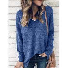 Load image into Gallery viewer, V-Neck Light Fleece Pullover Top