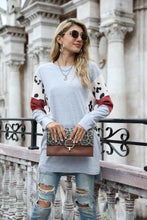 Load image into Gallery viewer, Leopard Color Contrast Pullover Tunic