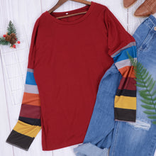 Load image into Gallery viewer, Colorful Striped Long Sleeve Sweater
