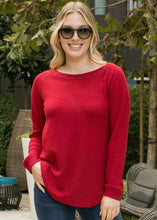 Load image into Gallery viewer, Cross Stitching Textured Pullover